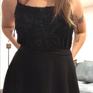 Tops - Floral Black Lace Tank Tops - Floral Black Lace Tank